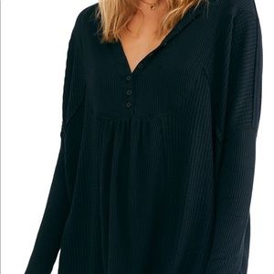 NWT Free People Leo Henley Tee